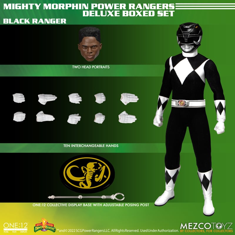Mezco One:12 Collective Premium Mighty Morphin Power Rangers Deluxe Boxed Figure Set