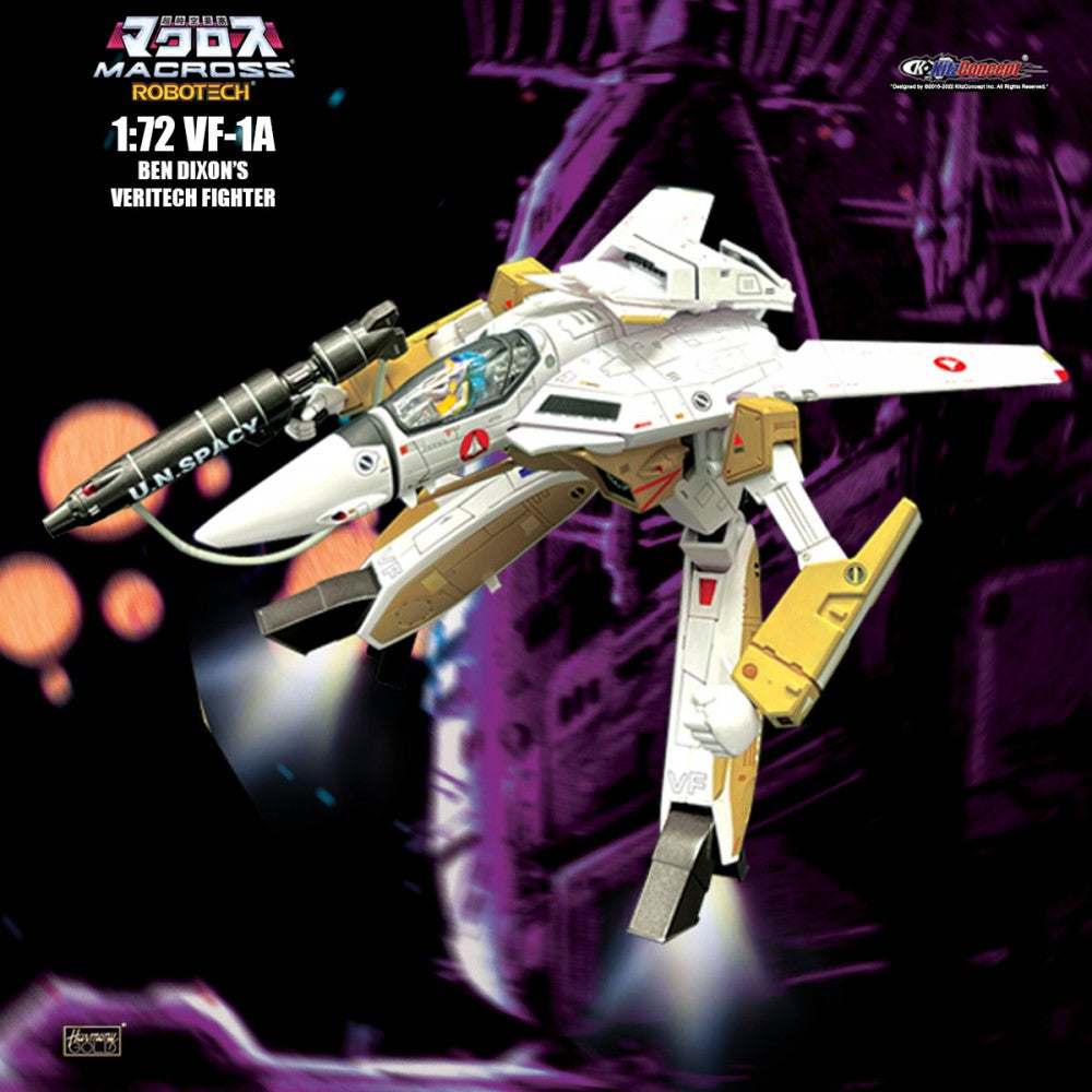 Macross 1/72 Scale Limited Edition VF-1A Veritech Fighter Model in Ben Dixon's Color Scheme - KitzConcept