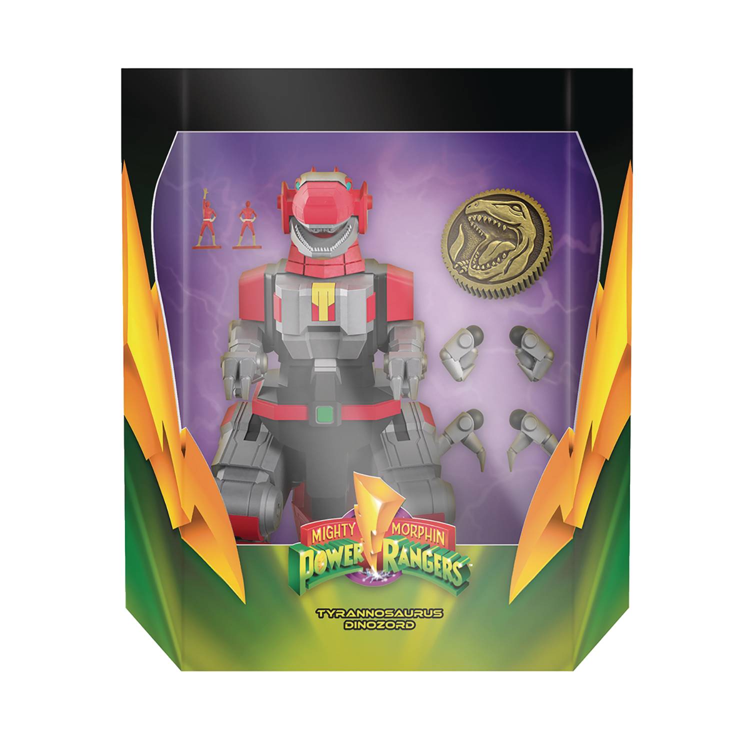 ULTIMATES! Super7 Power Rangers Deluxe Tyrannosaurus Dinozord Action Figure