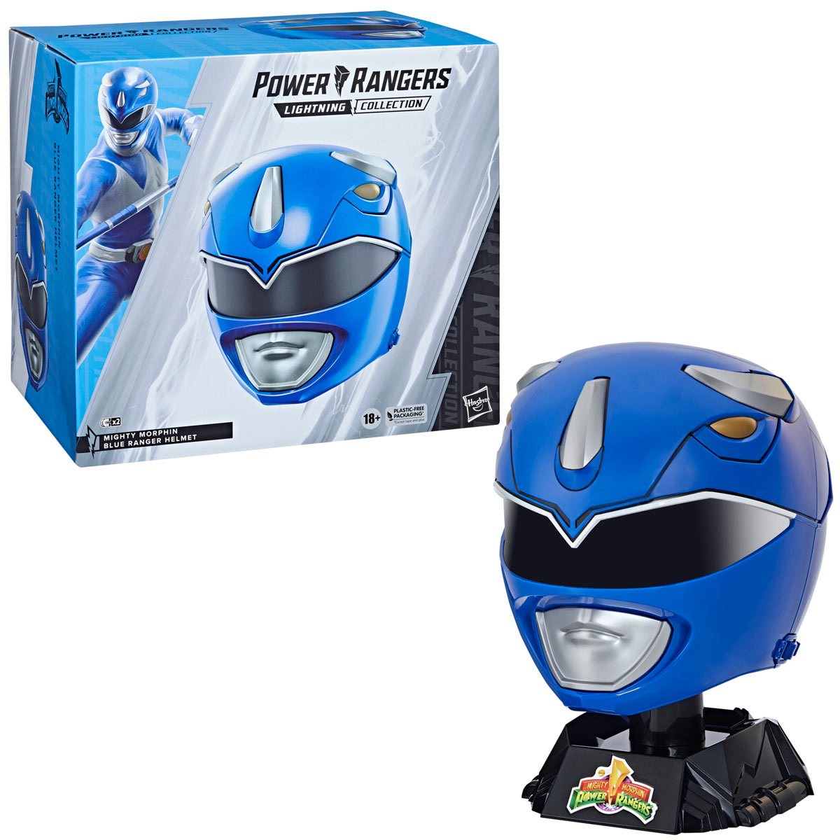 Premium Power Rangers Lightning Collection Adjustable Blue Ranger Helmet