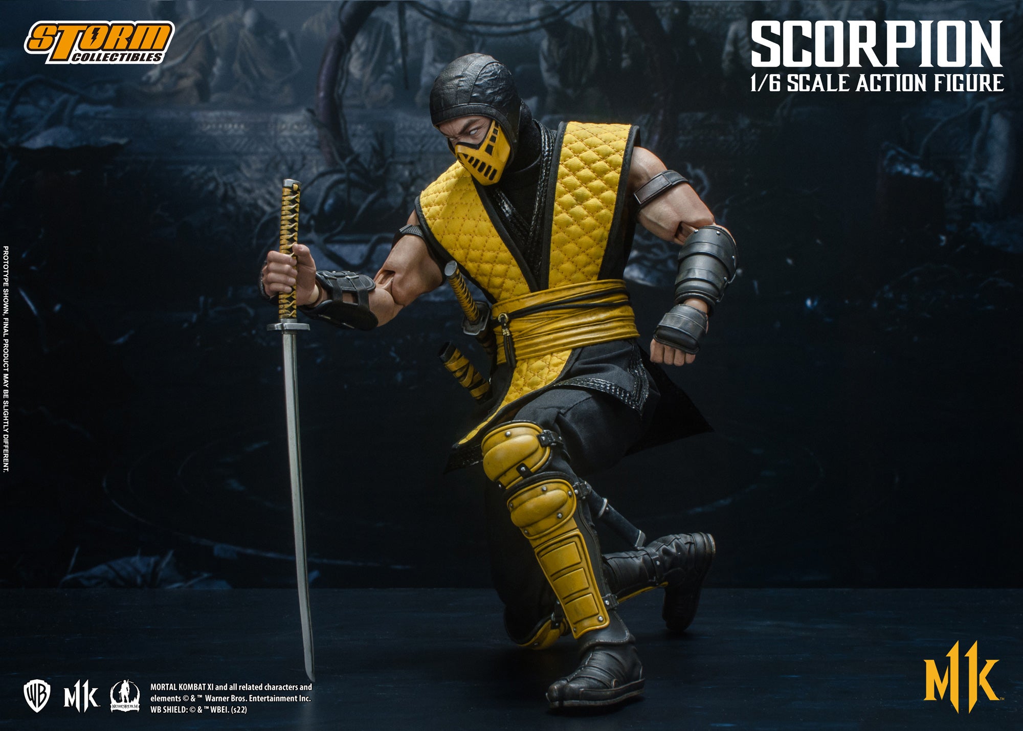 Storm Collectibles 1/6 Scale Mortal Kombat Scorpion Action Figure - High - Quality Collectible Toy