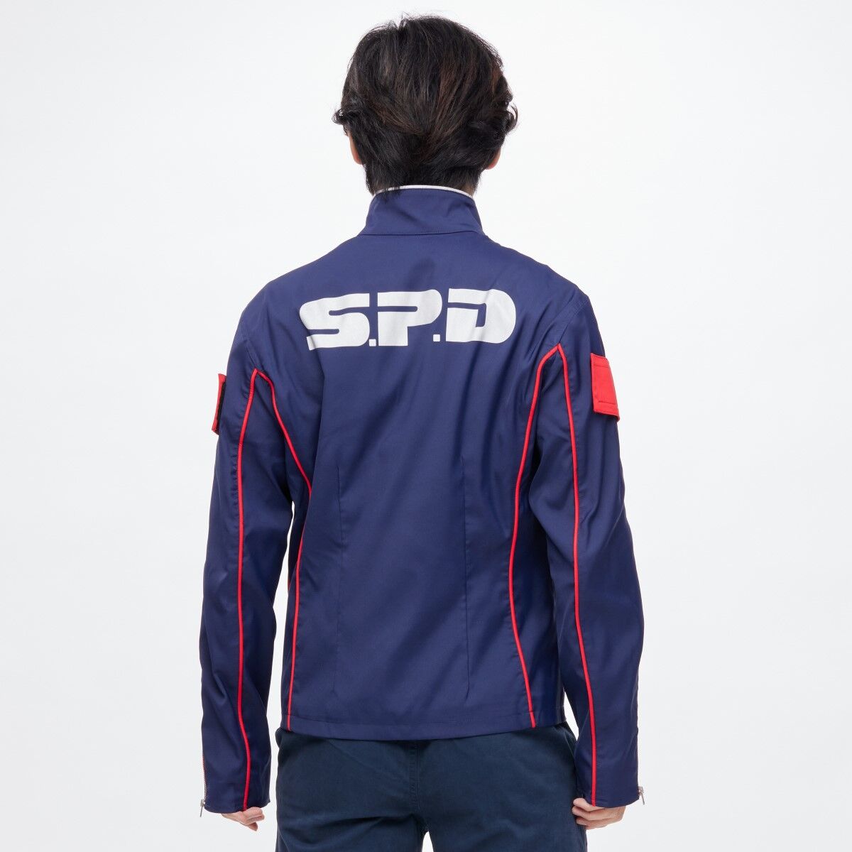 Deka Red S.P.D. Dekaranger Cosplay Polyester Jacket for Costume Enthusiasts
