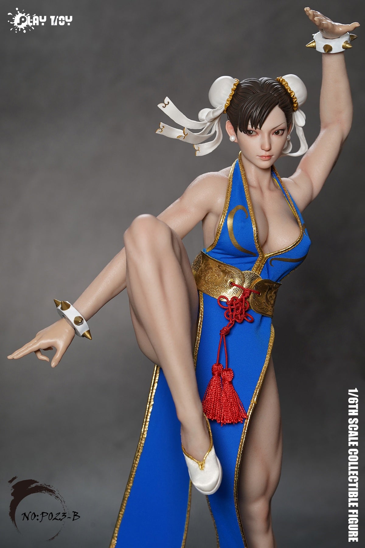 Pre - order Playtoy P023B Blue Chun - Li 2.0 Female Action Figure
