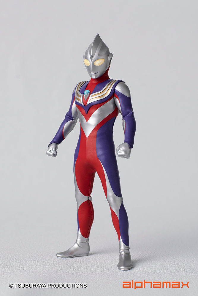 Alphamax 6.5 - inch Fully - Posable Ultraman Tiga Action Figure with Hidden Joints