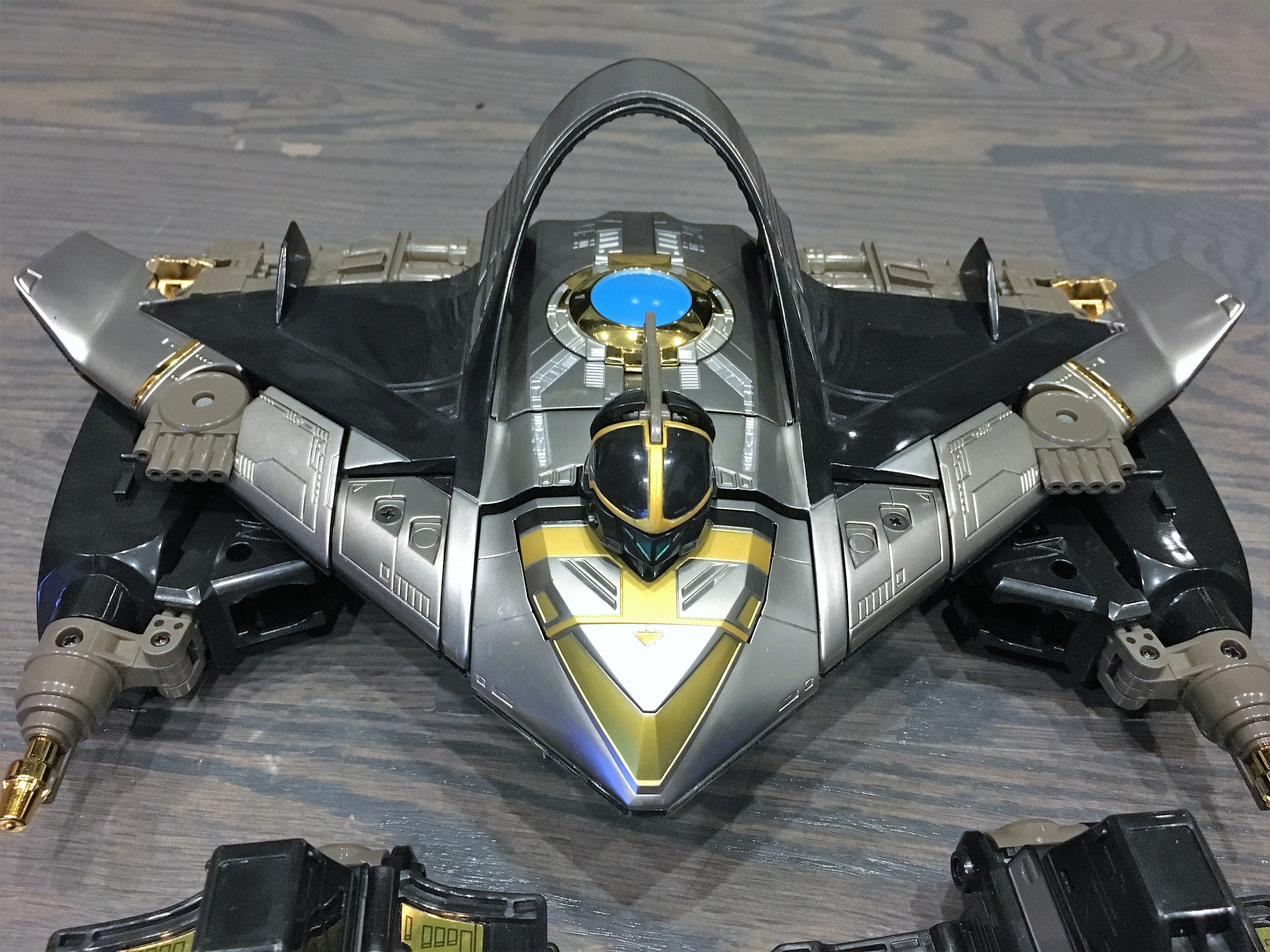 DX Black and Gold Color Variant Timeranger Time Robo and Time Shadow Collectible Set