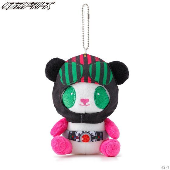 ROG Heisei Kamen Rider Panda - Inspired Plush Mascot Keychains for Collectors and Fans