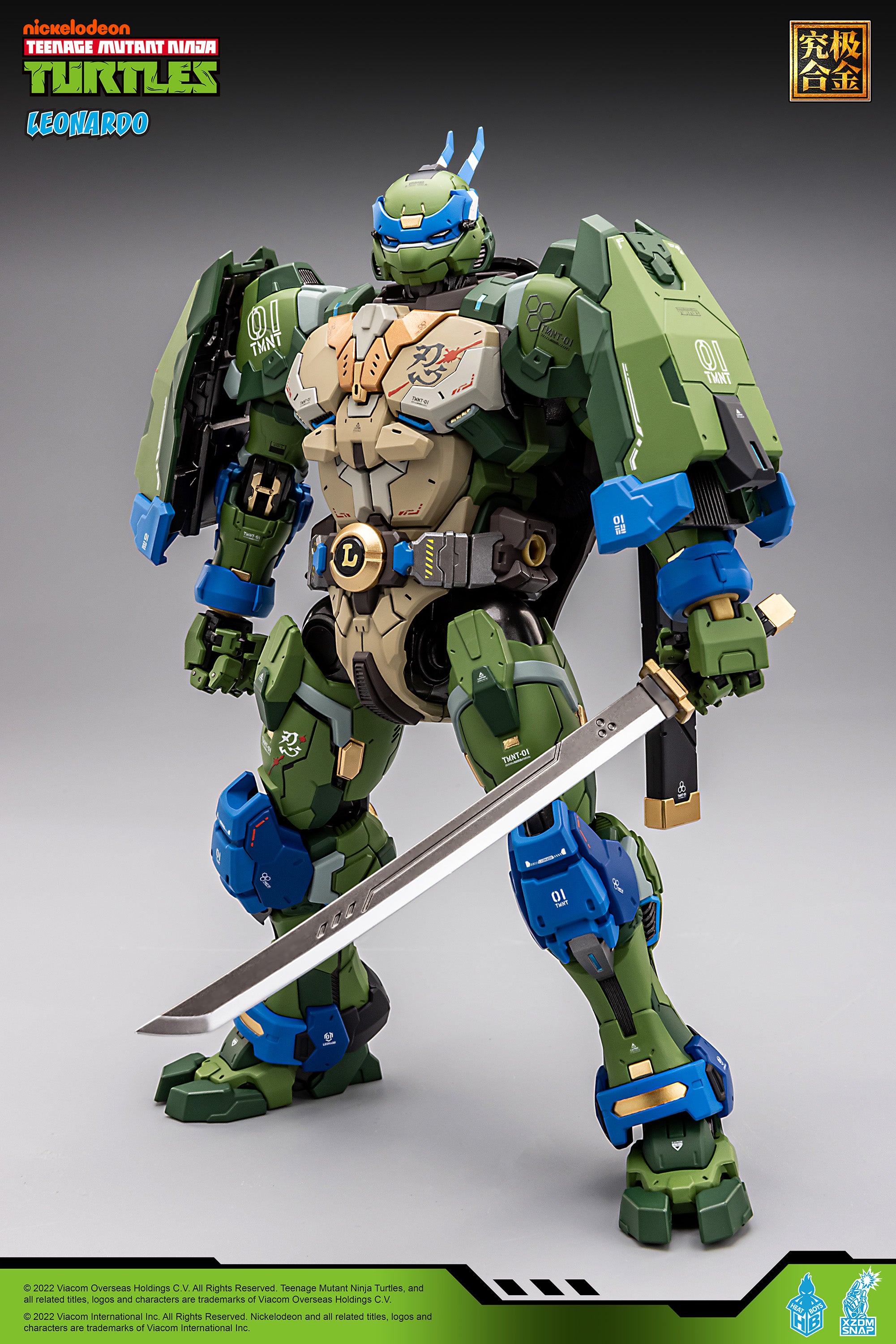 Heatboys Officially Licensed Teenage Mutant Ninja Turtles Mecha Action Figure - Leonardo HB0012