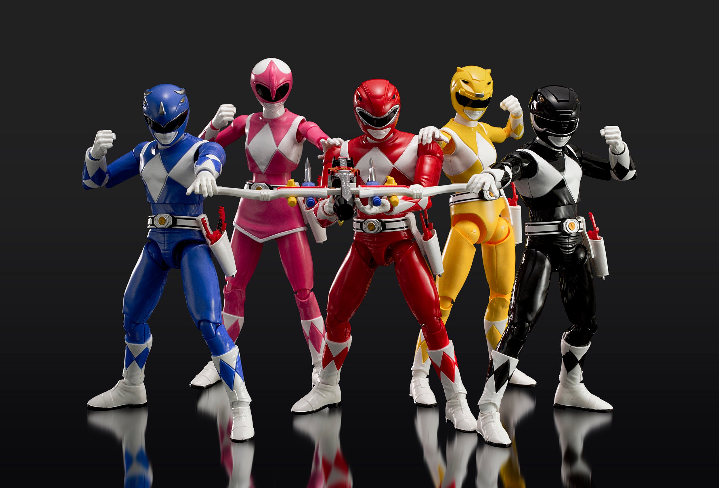 Flame Toys Pre - painted Plastic Model of Power Rangers Furai Yellow Ranger