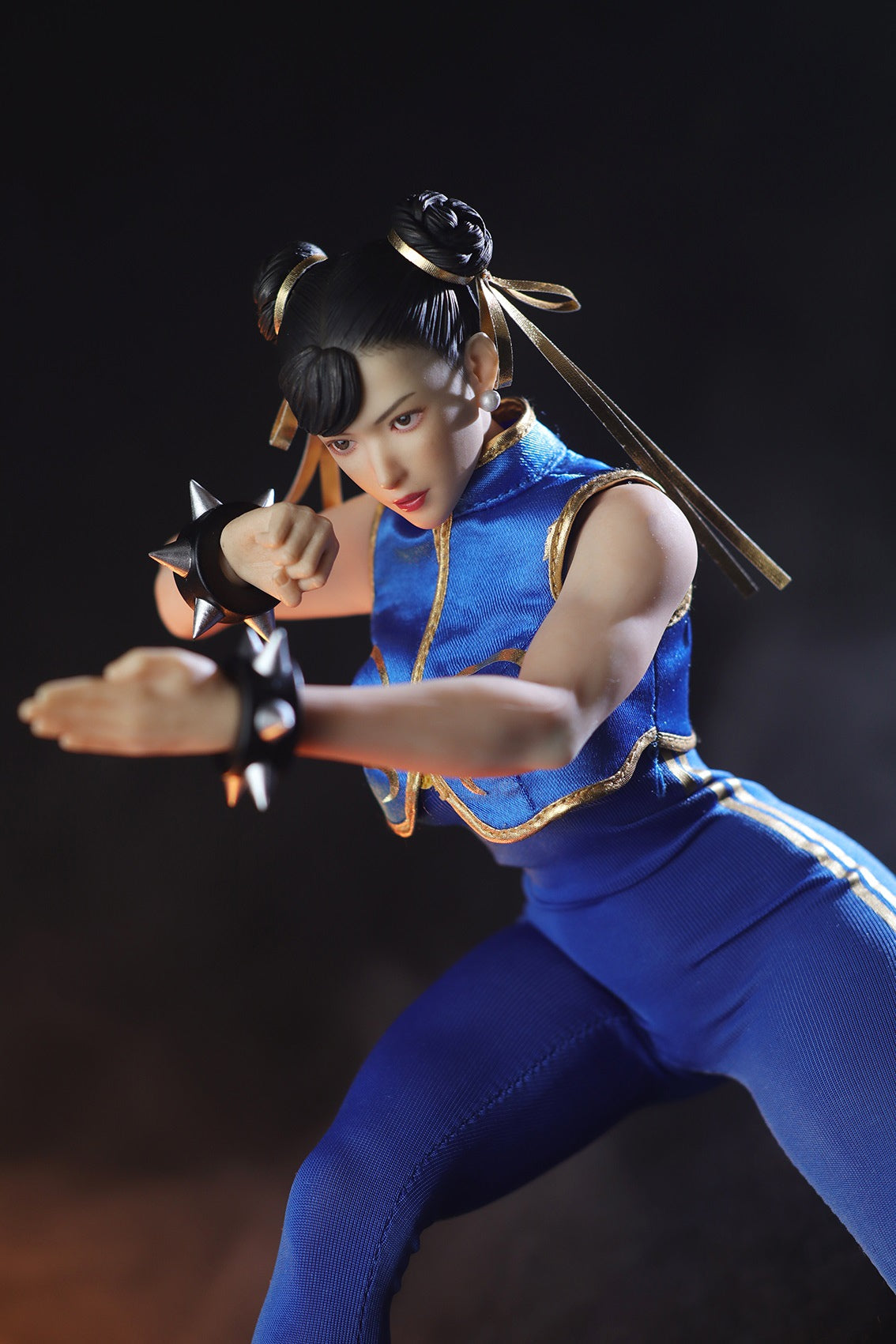 1/6 Scale Collectible Star Man MS - 008B Chun - Li Figure in Blue Jumpsuit