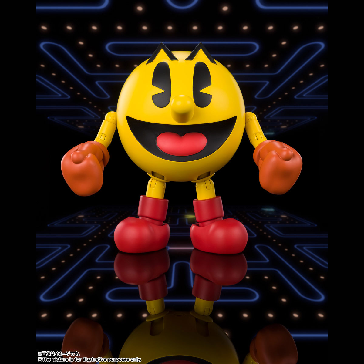 SH Figuarts Collectible Pac-Man Figure for Pac-Man 40th Anniversary Celebration
