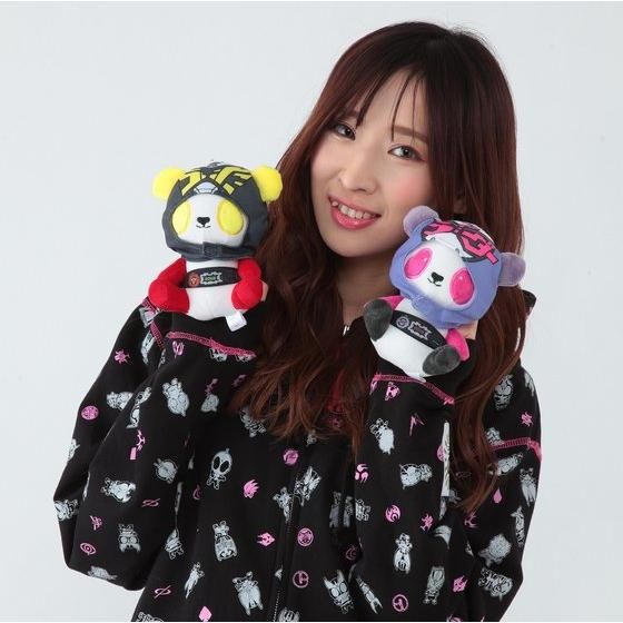 ROG Kamen Rider Zi - O Panda - themed Masked Plush Bear Keychains