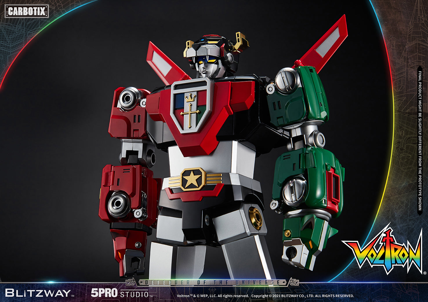 Blitzway High - Quality Collectible Carbotix Voltron Figure from Voltron Anime Series