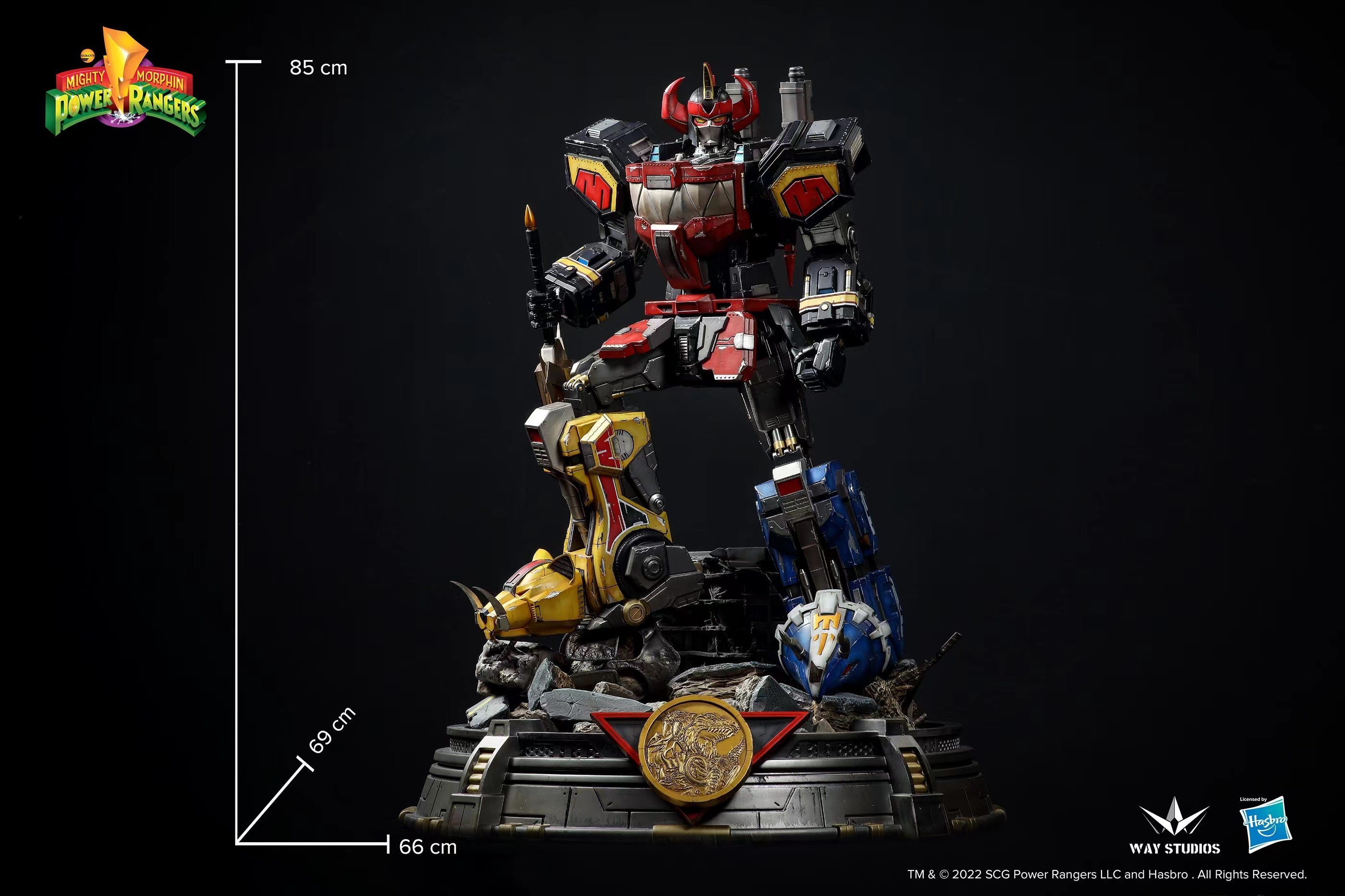 WayStudios Collectible Power Rangers Dino Megazord Display Statue