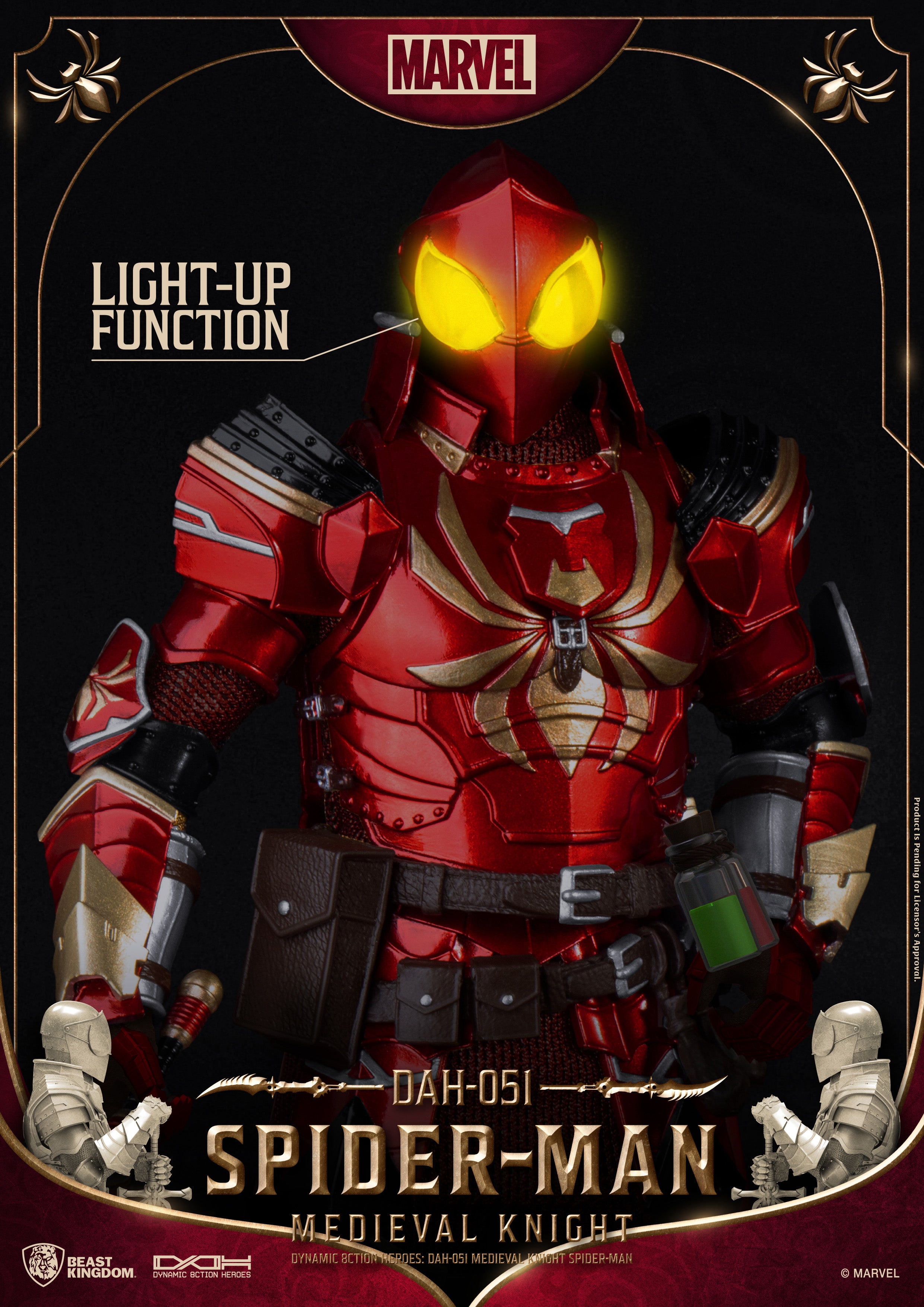 Unique 1:9 Scale Medieval Knight - Spider - Man Fusion DAH - 051