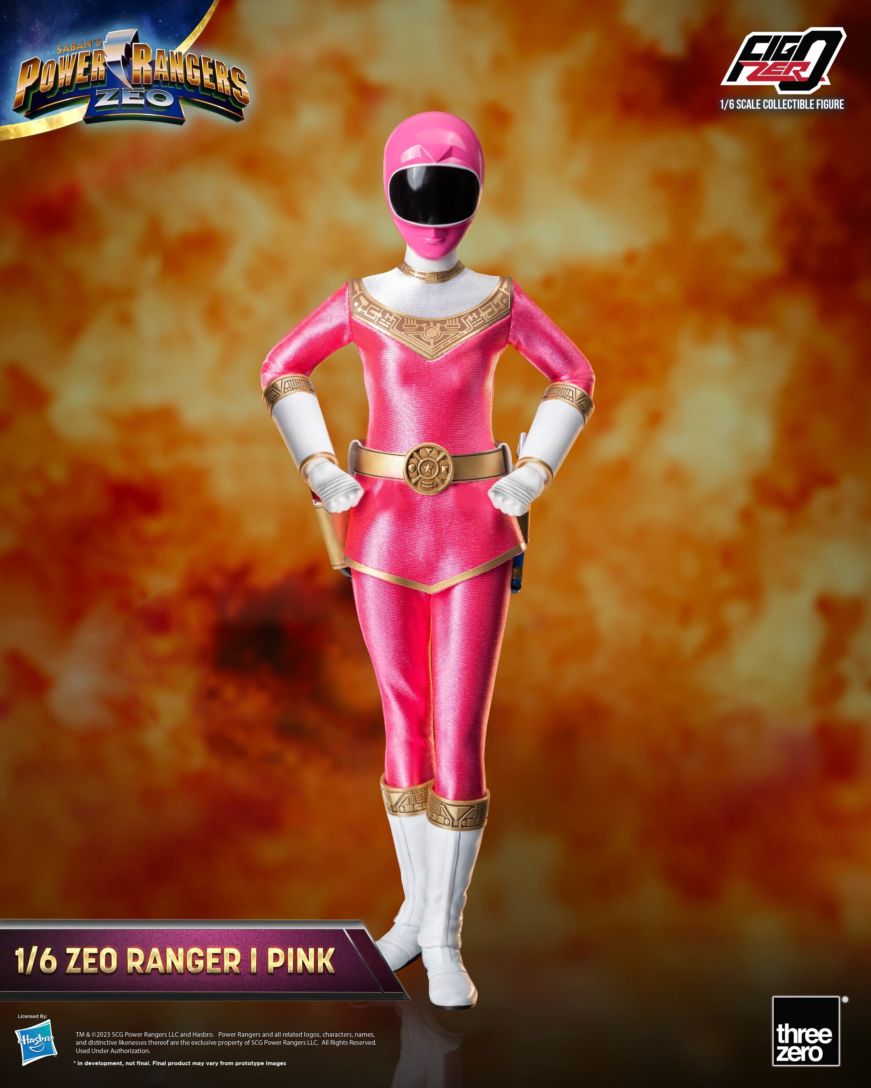 FigZero 1/6 Scale Collectible Figure - Zeo Ranger I Pink from Power Rangers