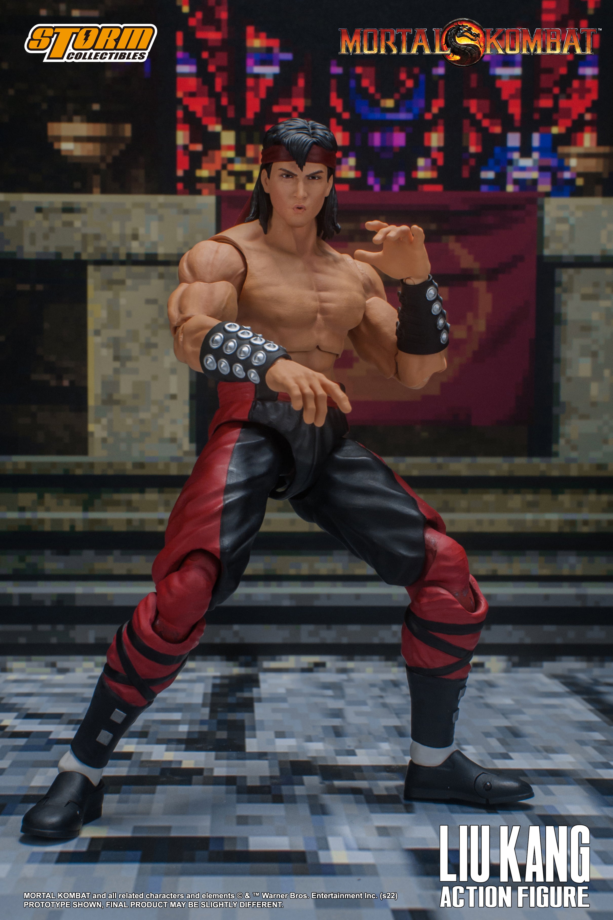 Storm Collectibles 1/12 Scale Liu Kang Action Figure from Mortal Kombat - A Highly Detailed Collectible Toy