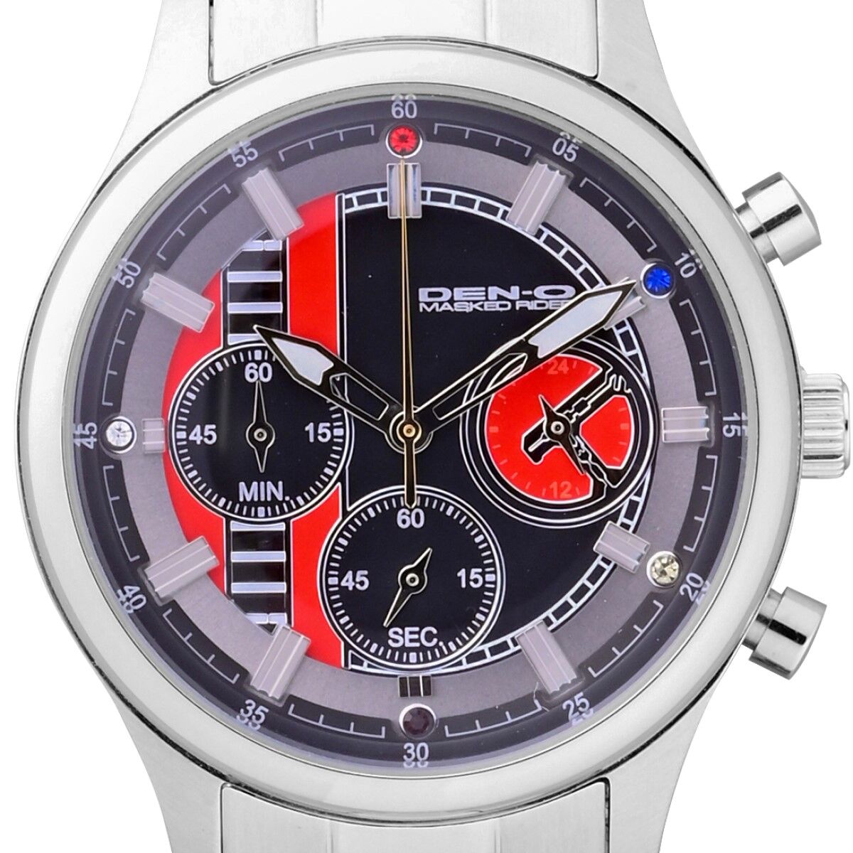 Stylish Stainless Steel Kamen Rider Den-O and Zeronos Inspired Watches