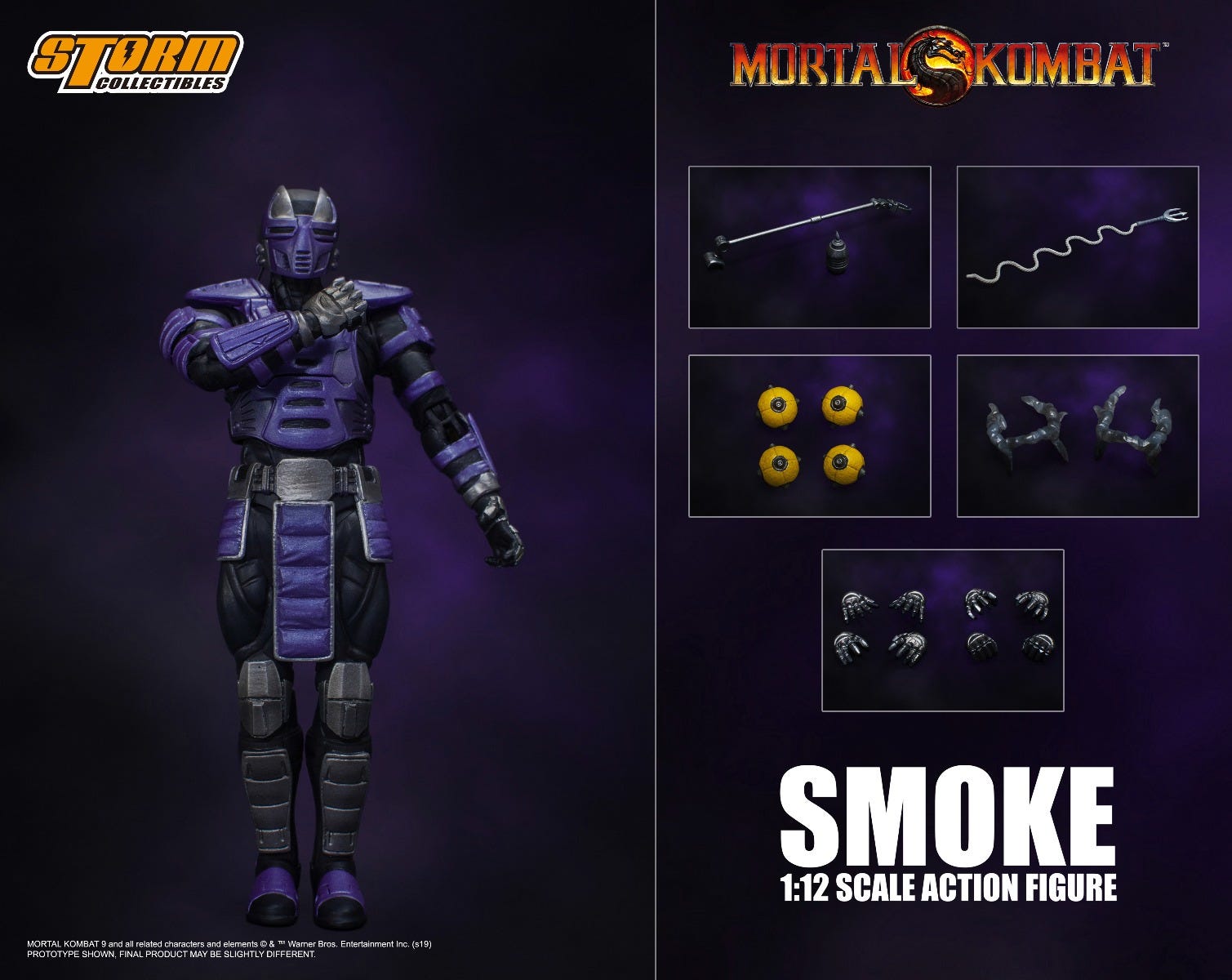 Storm Collectibles New York Comic Con 2019 Smoke Mortal Kombat Action Figure