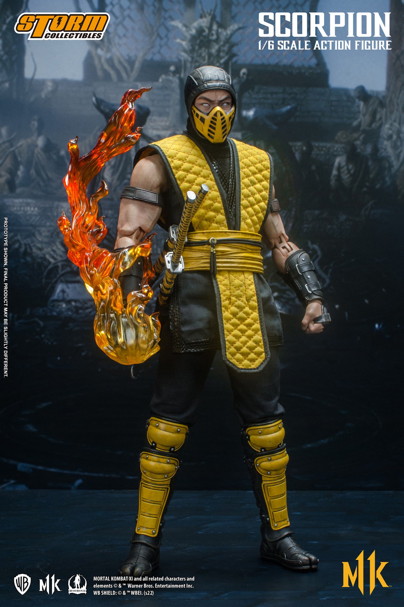 Storm Collectibles 1/6 Scale Mortal Kombat Scorpion Action Figure - High - Quality Collectible Toy