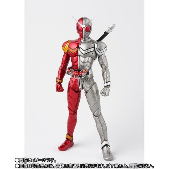 SH Figuarts Collectible Action Figure of Kamen Rider W in Heat Metal Form