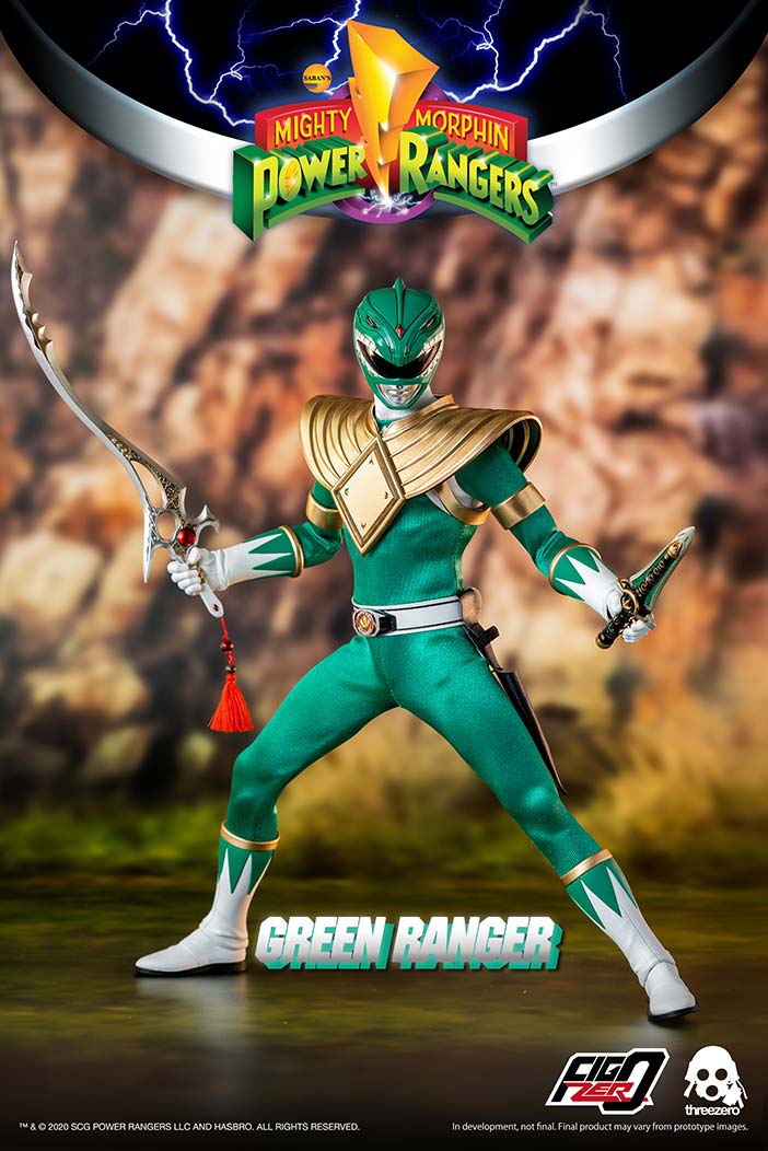 ThreeZero 1/6 Scale Collectible Green Power Ranger Action Figure
