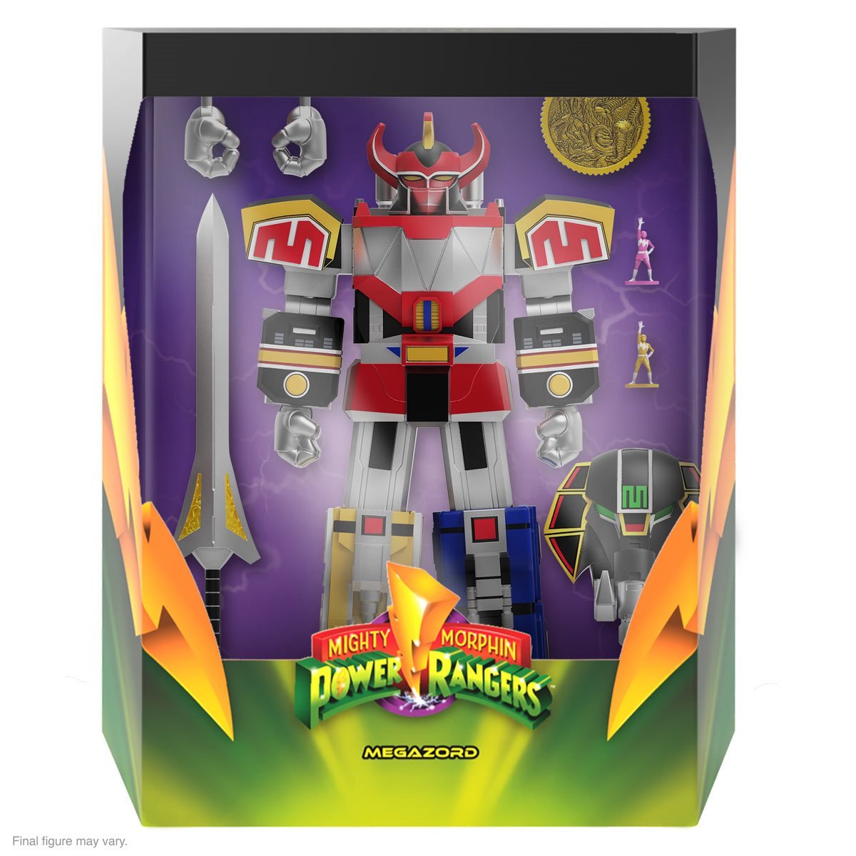 Super7 ULTIMATES! Mighty Morphin Power Rangers 8-Inch Dino Megazord