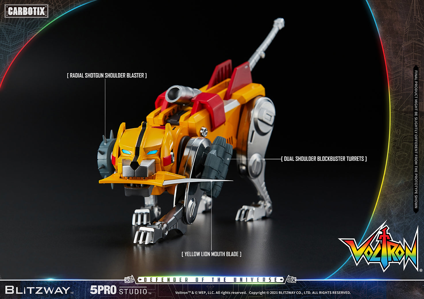 Blitzway High - Quality Collectible Carbotix Voltron Figure from Voltron Anime Series