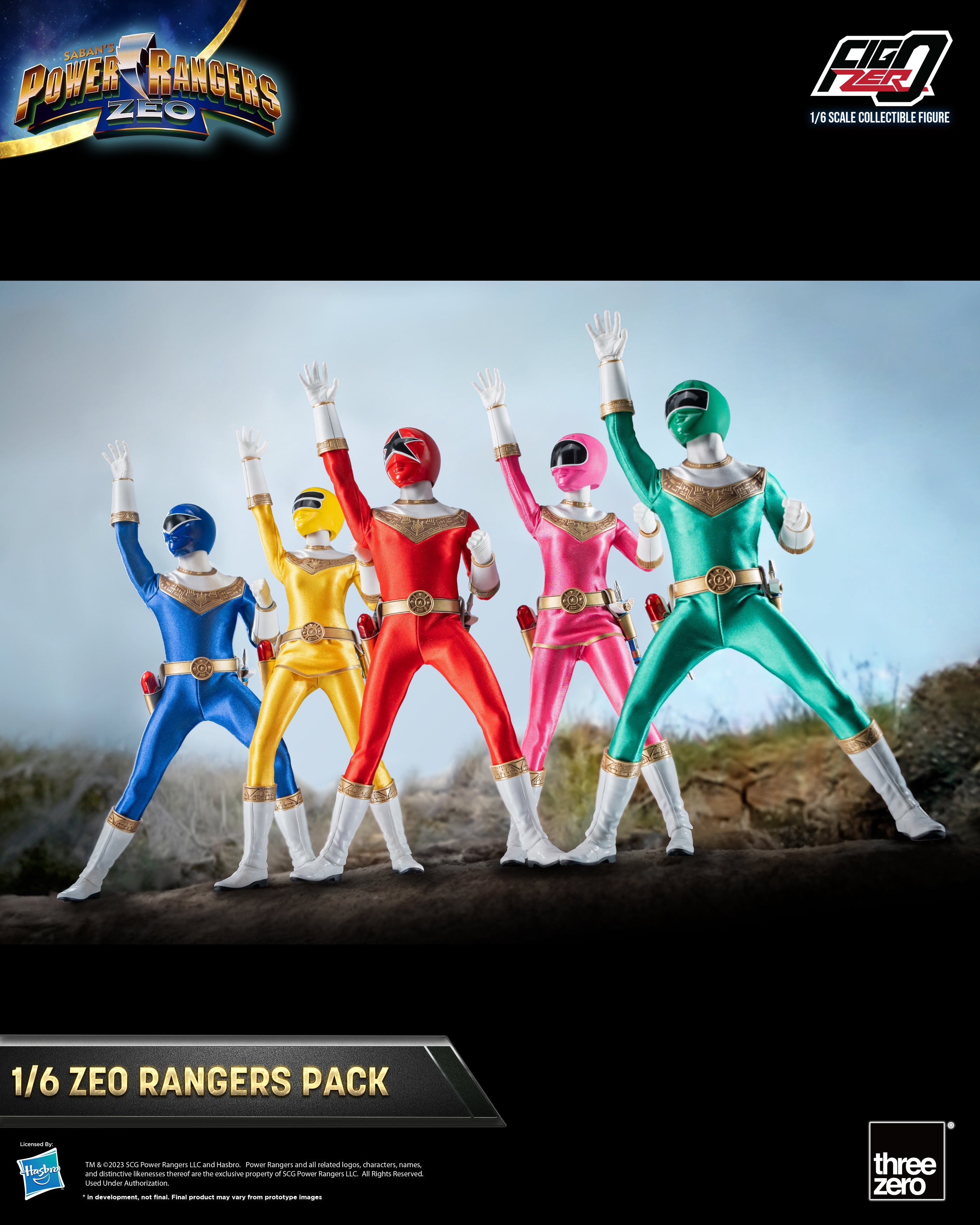 Pre - order FigZero 1/6 Power Rangers Zeo Action Figure Box Set