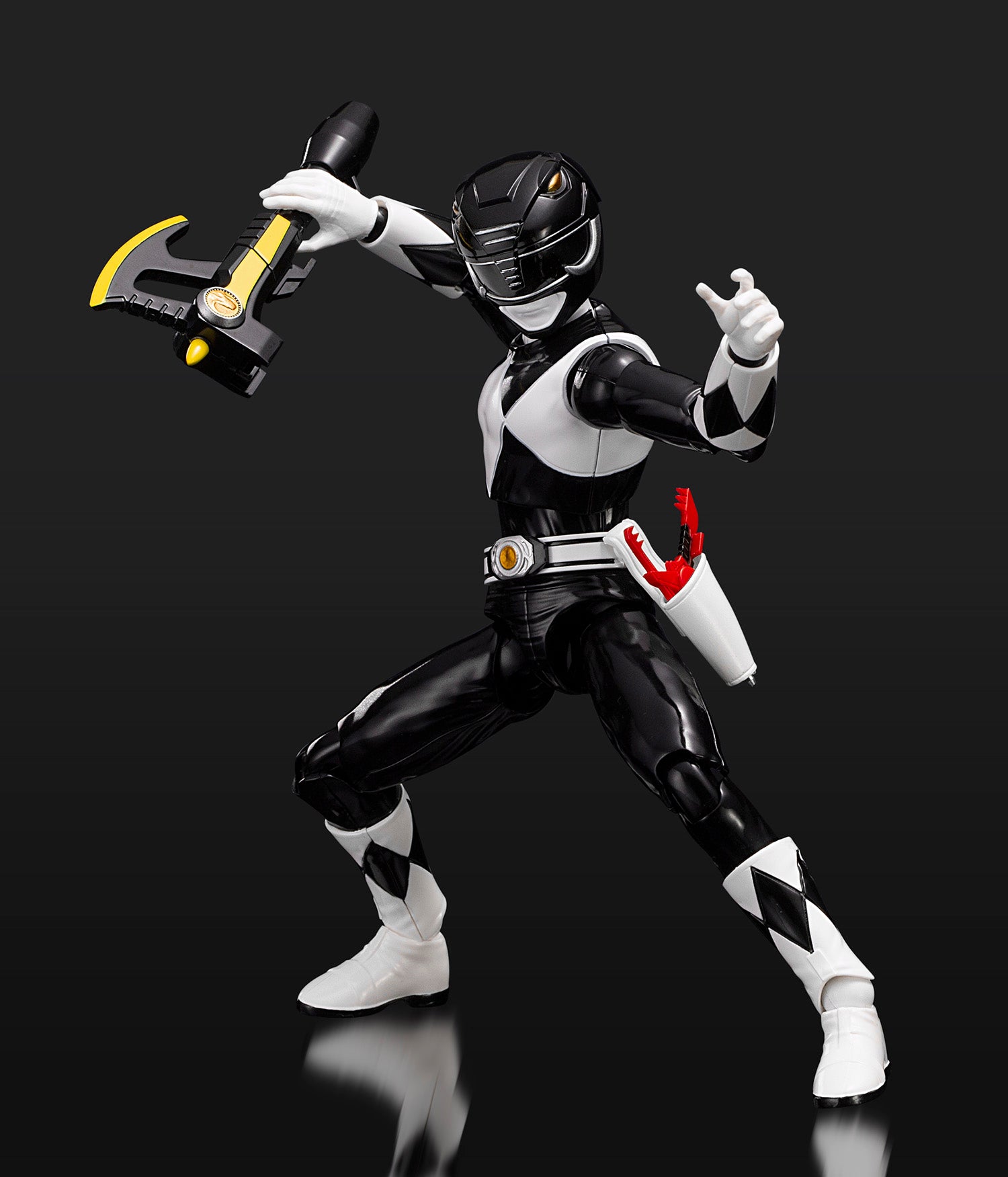 Flame Toys Pre - painted Plastic Model of Power Rangers Furai Black Ranger