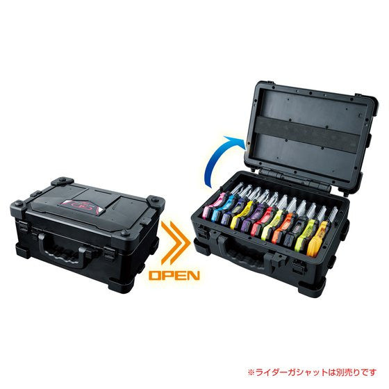 Gashat Storage Case for Holding 11 Normal-Sized Gashats with Proto Gekitotsu Robots Gashat Included