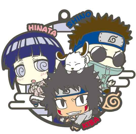 Naruto Shippuden Buddy Collection Rubber Mascot Set - Three - man Cell Character Figurines Dattebayo!