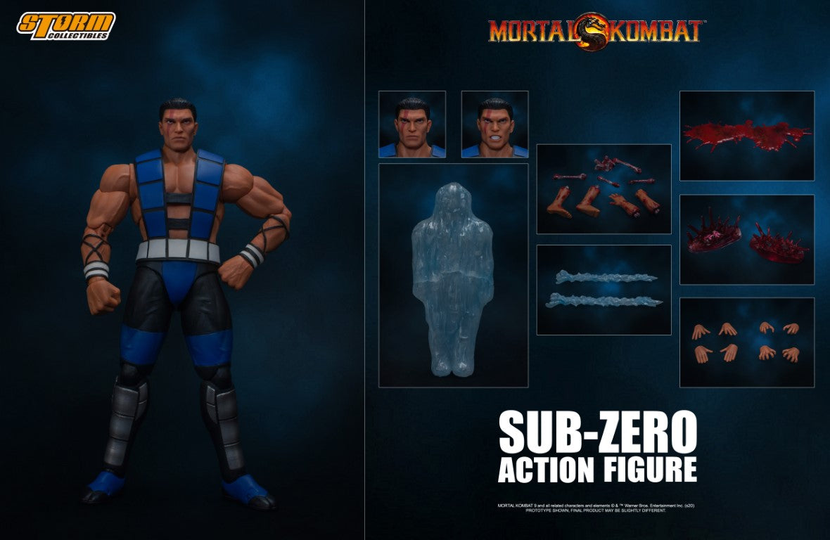 Unmasked Sub - Zero Action Figure from Mortal Kombat 3