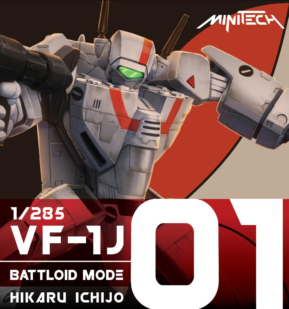 Minitech MT01 Valkyrie VF1J Battloid Mode - Hikaru Version Miniature Model