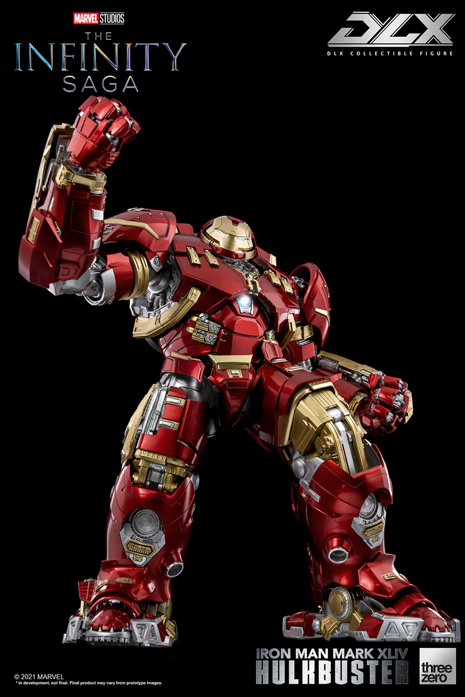DLX Infinity Saga Die - Cast Iron Man Mark 44 Hulkbuster Armor with LED Lights