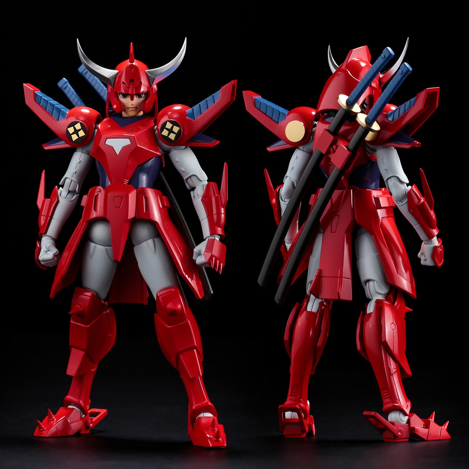 Reissued Ronin Warriors Chou - Dan - Kadou Ryo Wildfire Action Figure with Attachable Armor