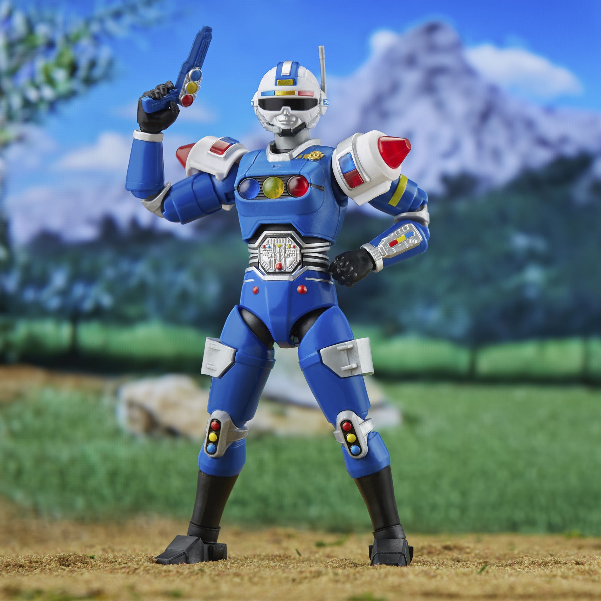 Lightning Collection DLX 6 - Inch Turbo Blue Senturion Power Rangers Action Figure
