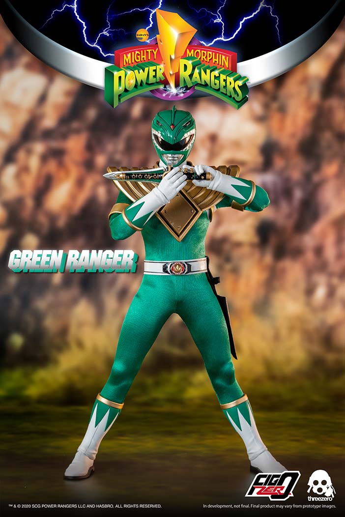 ThreeZero 1/6 Scale Collectible Green Power Ranger Action Figure