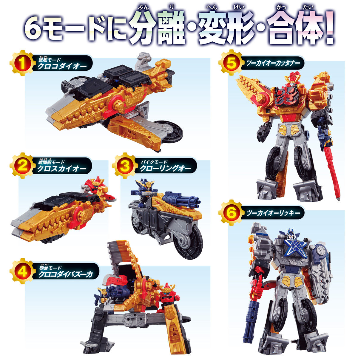DX TwoKaiOh Rikki and Cuttaner Mecha Toy Set