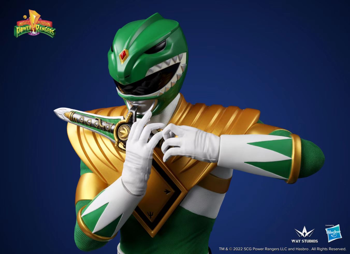 WayStudios Collectible 1/4 Scale Statue of the Mighty Morphin Green Ranger from the Popular Series