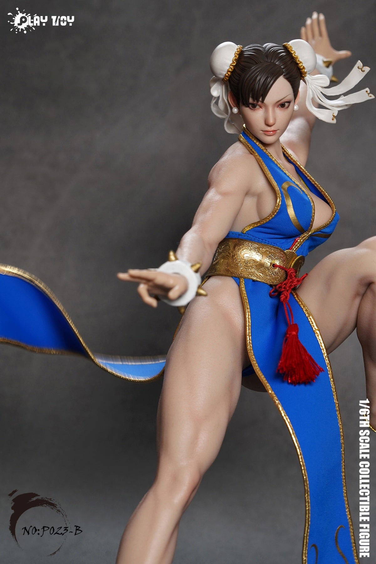 Pre - order Playtoy P023B Blue Chun - Li 2.0 Female Action Figure
