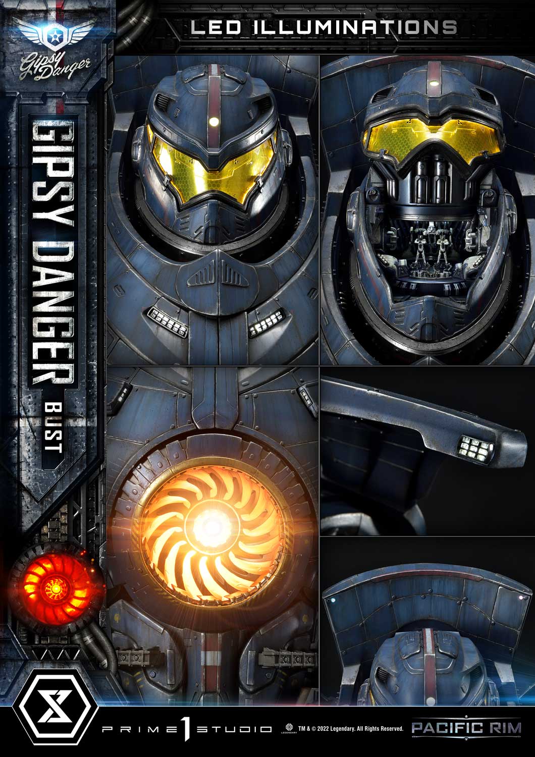 Pacific Rim Gipsy Danger Life - Size Bust Collectible Model