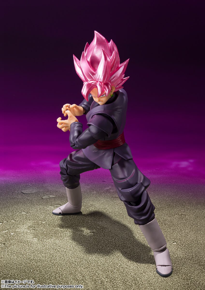 SH Figuarts Collectible Action Figure of Goku Black in Super Saiyan Rose Form