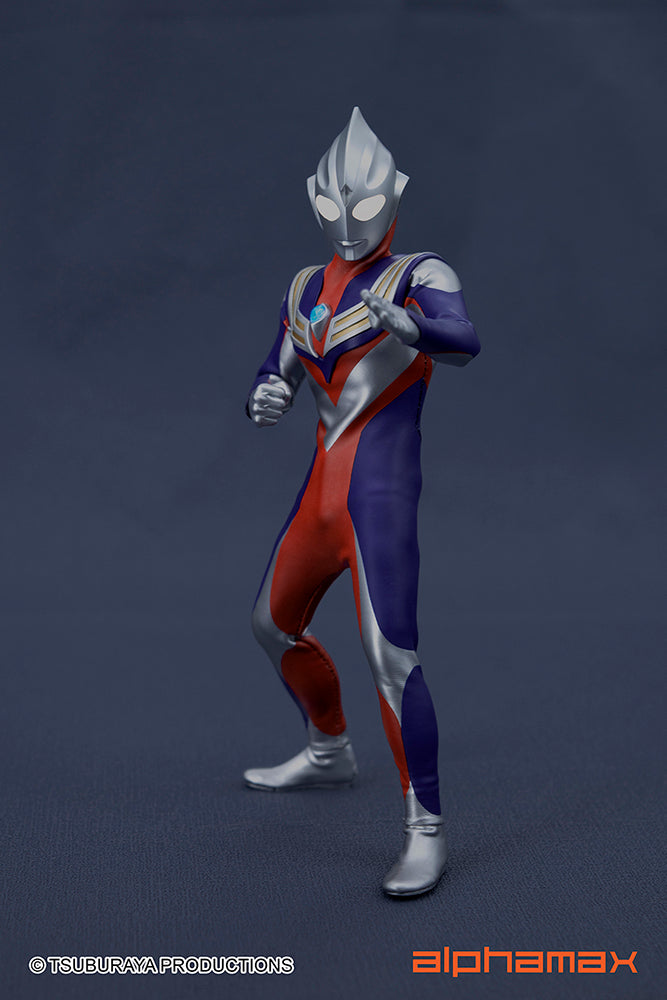 Alphamax 6.5 - inch Fully - Posable Ultraman Tiga Action Figure with Hidden Joints