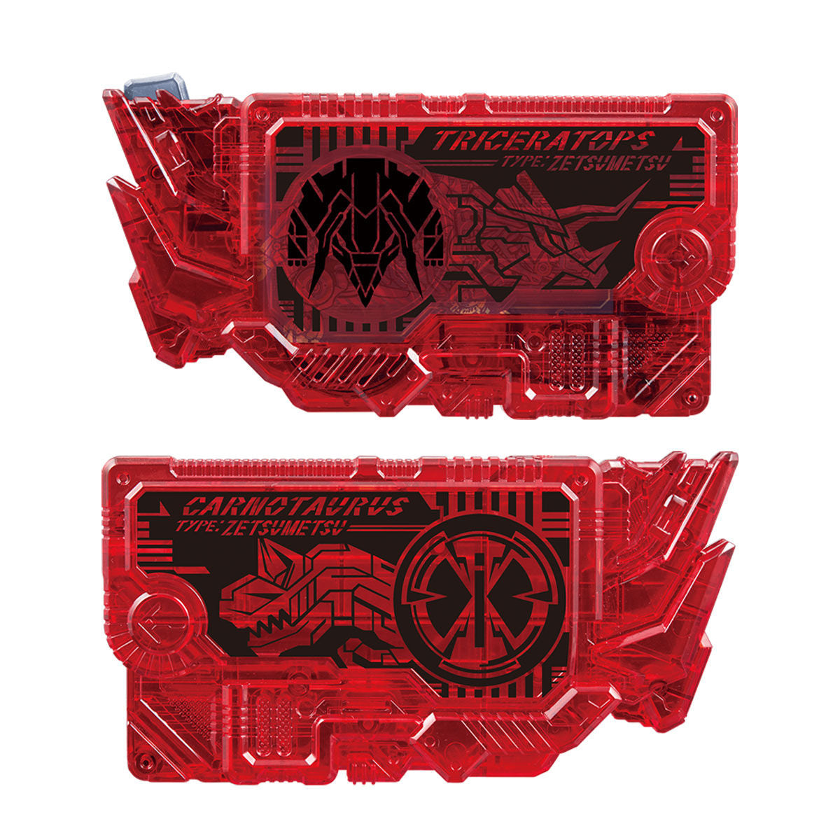 DX Kamen Rider ZAIA High - Quality Zetsumerise Key Set with Triceratops and Carnotaurus Keys