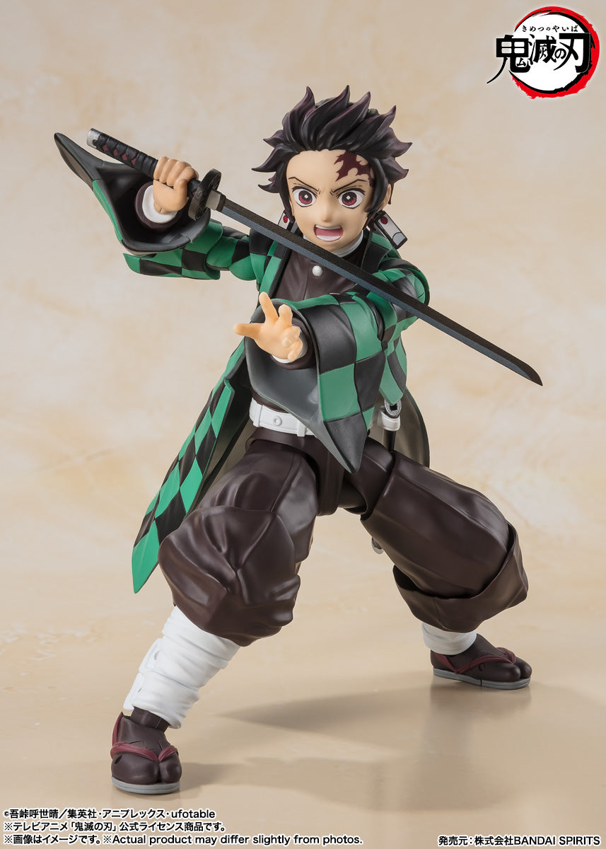 SH Figuarts Highly Poseable Tanjiro Kamado Figure from Demon Slayer