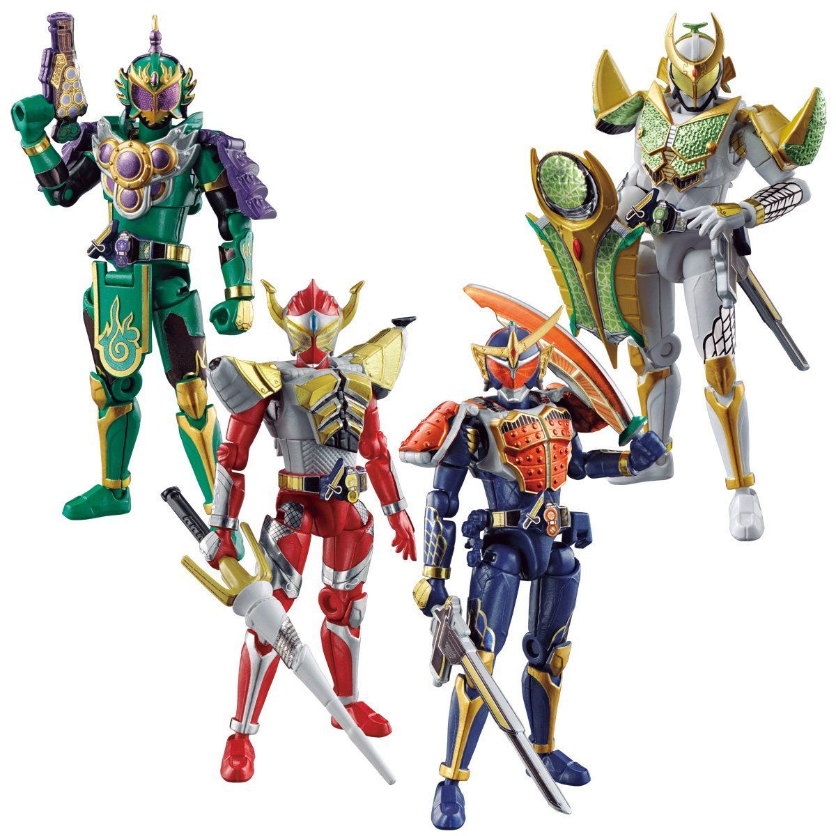 SODO Chronicle Gaim Armored Rider Complete Set with 4 Riders