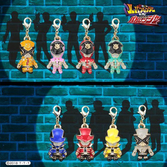 Exquisitely Hand - painted Lupinranger and Patoranger Metal Collectible Charms