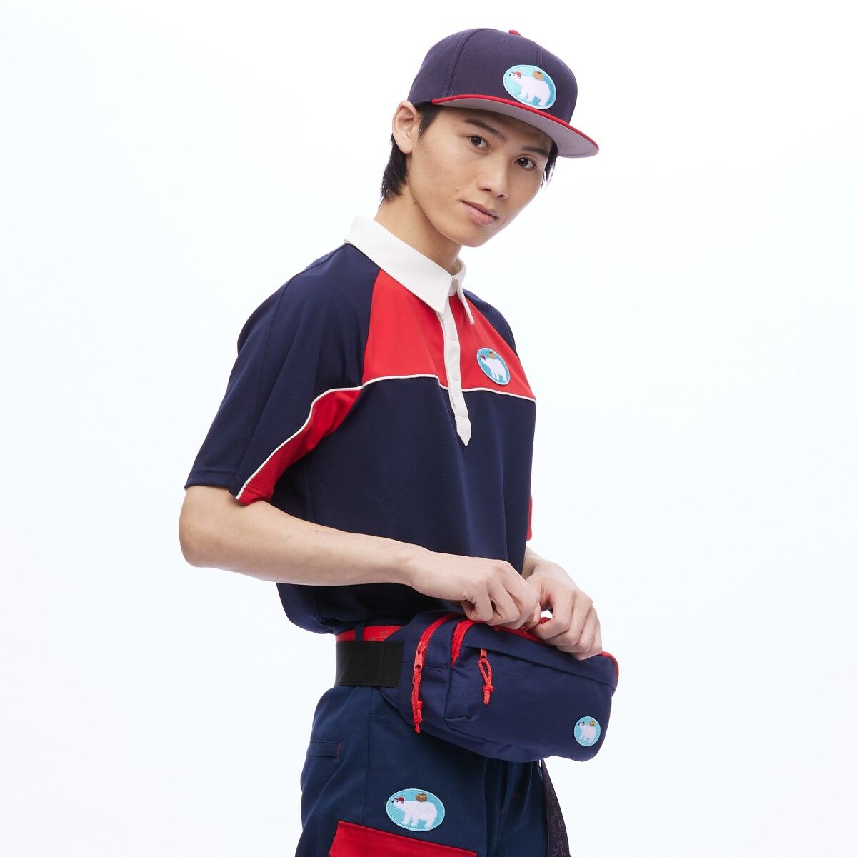 Don Brothers White Bear Fanny Pack for Trendy Individuals