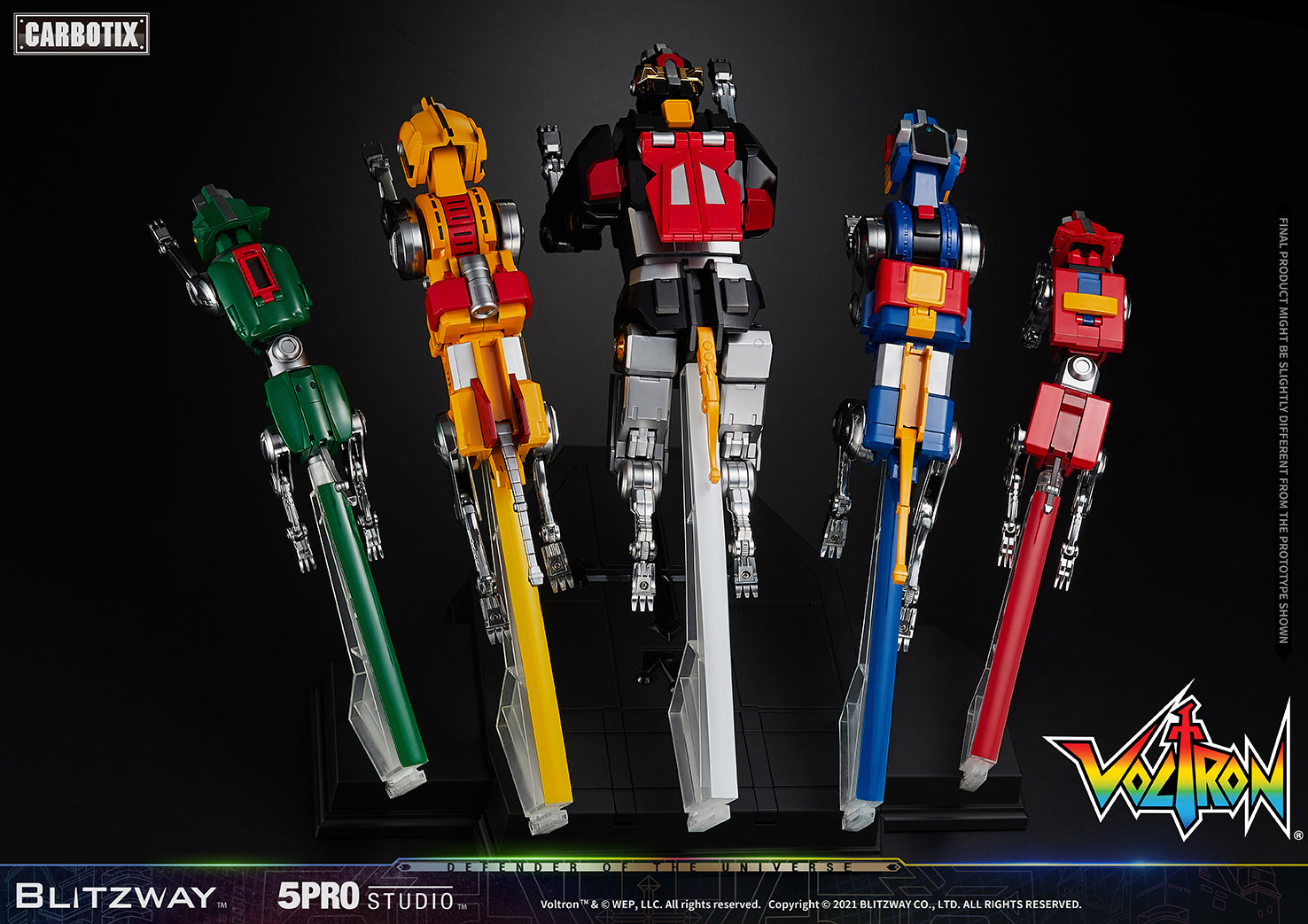 Blitzway High - Quality Collectible Carbotix Voltron Figure from Voltron Anime Series