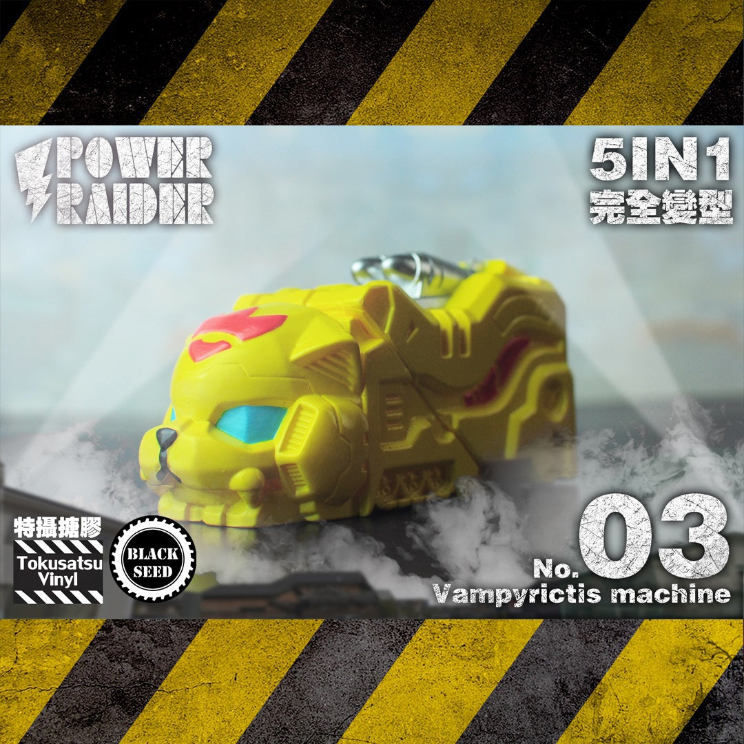 Black Seed Tokusatsu Vinyl Transforming Power Raider Giant Beast Set